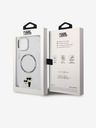 Karl Lagerfeld Karl Lagerfeld IML Karl and Choupette NFT MagSafe Stražnji poklopac za iPhone 14 Prozirni