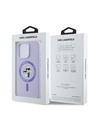 Karl Lagerfeld Karl Lagerfeld Liquid Silicone Karl and Choupette MagSafe Stražnji poklopac za iPhone 16 Pro Ljubičasti