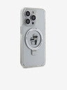 Karl Lagerfeld Ringstand Karl and Choupette MagSafe Stražnji poklopac za iPhone 15 Pro Max Bijeli Karl Lagerfeld