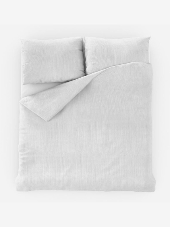 Kvalitex Francusko krepp posteljno rublje 200x200, 70x90cm bijelo Kvalitex