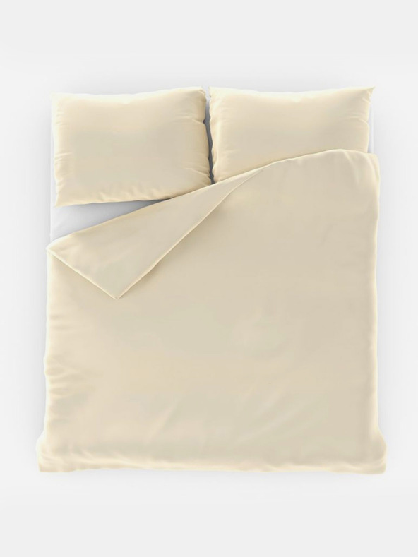 Kvalitex Satenski francuski komplet posteljine LUXURY COLLECTION 1+2, 240x200, 70x90cm krem