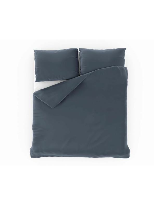 Kvalitex Satenski komplet posteljine Luxury Collection 140x200, 70x90cm tamnosivo Kvalitex