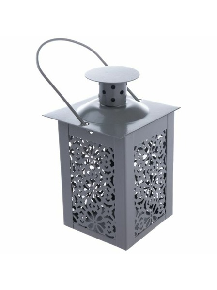Casa de Engel Metalni fenjer, sivi, 0/48
