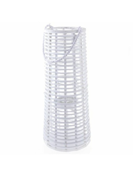 Casa de Engel Drveni lampion sa staklom, bijeli, 0/4