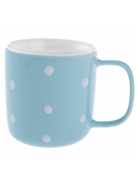 Casa de Engel Porculanska šalica, plava s točkicama, 370ml, 6/36