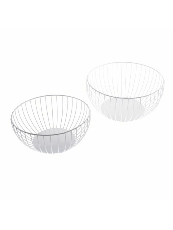 Casa de Engel Metalna posuda, bijela - set od 2 komada, 0/6