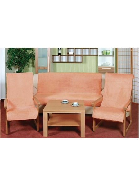 Bellatex Navlaka za kauč Micro 3+1+1 losos Bellatex