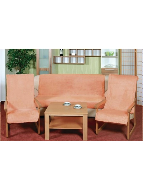 Bellatex Navlaka za kauč Micro 3+1+1 losos Bellatex