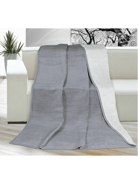 Bellatex Jednobojna deka 150x200cm svijetlo siva/tamno siva