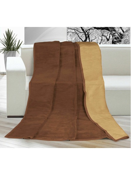 Bellatex Jednobojni pokrivač 150x200cm čokolada/lješnjak