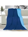 Bellatex Jednobojni pokrivač 150x200cm tamno plava / svijetlo plava