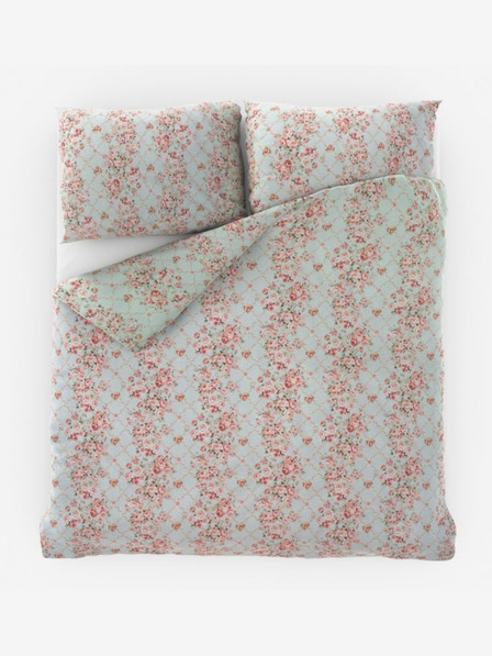 Kvalitex Francuska produžena pamučna posteljina Provence Collection 240x220, 70x90cm Rosalie zelena Kvalitex