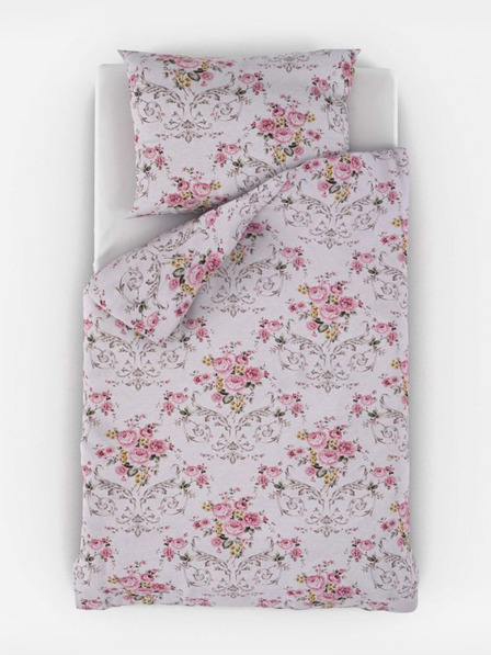 Kvalitex Francuska pamučna posteljina PROVENCE COLLECTION 220x200, 70x90cm CLER roza