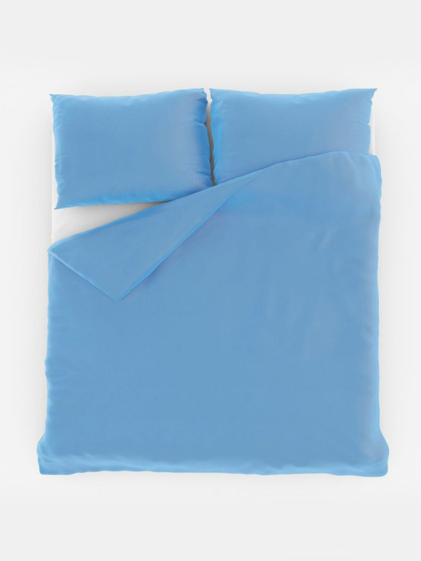 Kvalitex Francuska obična pamučna posteljina 200x200, 70x90cm plava