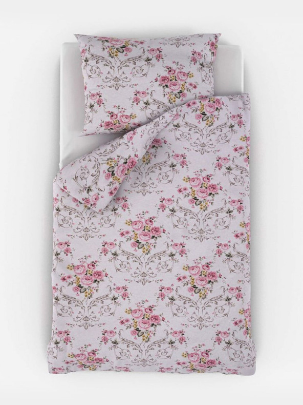 Kvalitex Francuska pamučna posteljina PROVENCE COLLECTION 240x200, 70x90cm CLER roza