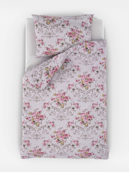 Kvalitex Francuska pamučna posteljina PROVENCE COLLECTION 240x200, 70x90cm CLER roza