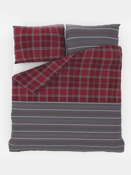 Kvalitex Classic pamučna posteljina DELUX 140x200, 70x90cm CAMPUS siva