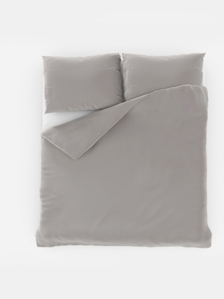 Kvalitex Satinasto francouzsko posteljno rublje LUXURY COLLECTION 1+2, 240x200, 70x90cm svijetlo sivo