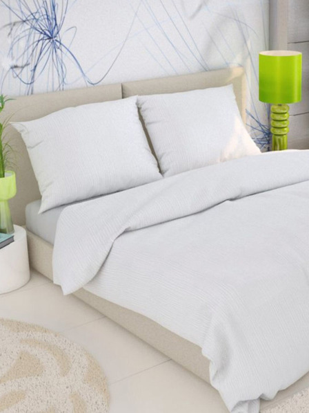 Kvalitex Posteljina od francuskog krepa 240x200, 70x90cm bijela Kvalitex