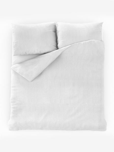Kvalitex Posteljina od francuskog krepa 240x200, 70x90cm bijela Kvalitex