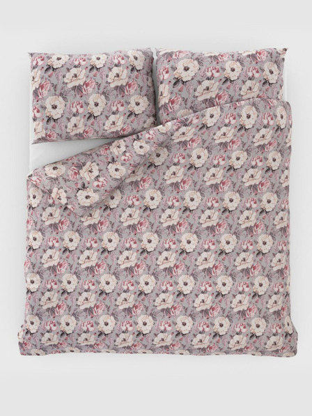 Kvalitex Classic krep posteljina 140x220, 70x90cm Ester siva Kvalitex