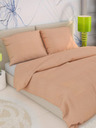 Kvalitex Klasično krepe posteljno rublje 140x200, 70x90cm losos Kvalitex