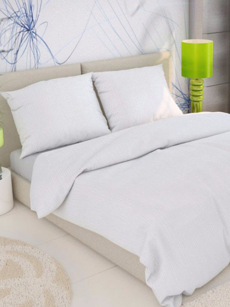 Kvalitex Klasično krepe posteljno rublje 140x200, 70x90cm bijelo Kvalitex