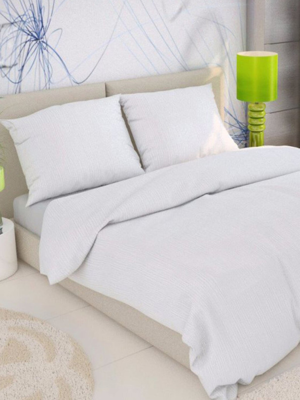 Kvalitex Klasično krepe posteljno rublje 140x200, 70x90cm bijelo Kvalitex