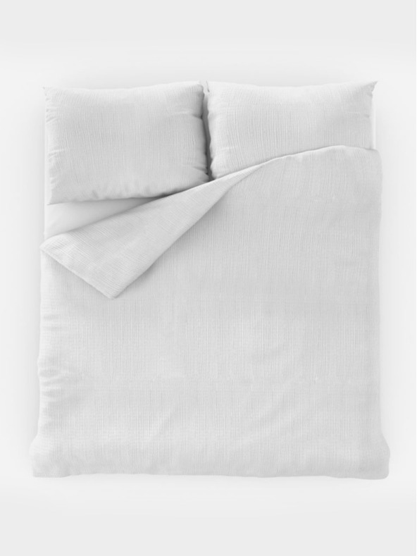 Kvalitex Klasično krepe posteljno rublje 140x200, 70x90cm bijelo Kvalitex