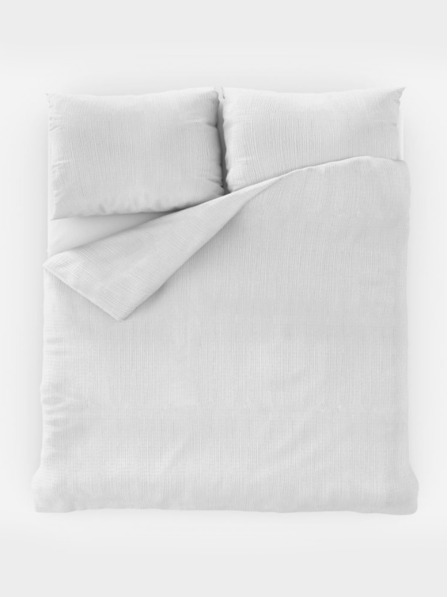 Kvalitex Klasično krepe posteljno rublje 140x200, 70x90cm bijelo Kvalitex