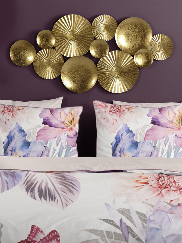 Descanso Descanso ružičasto-krem satenska posteljina 140 x 220 cm