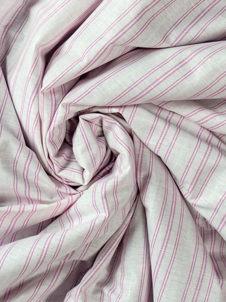 Kvalitex Pamučna plahta 90x200cm ružičaste pruge Kvalitex