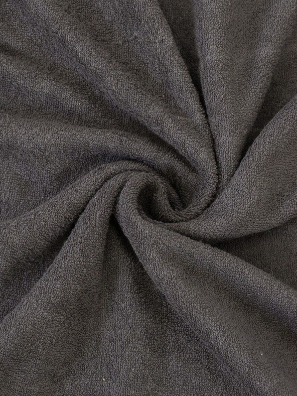 Kvalitex Plahta od frotira 200x200cm tamno siva Kvalitex