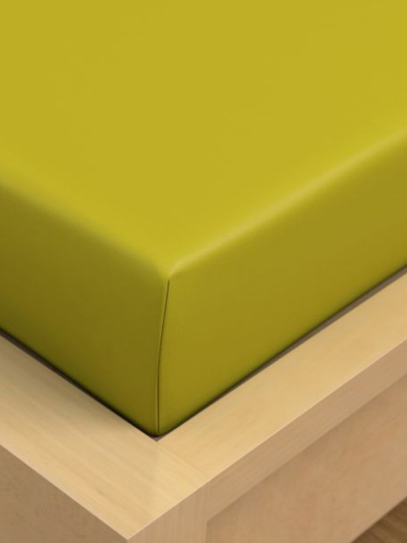 Kvalitex Cerada pamučna plahta 150x230cm svijetlo zelena