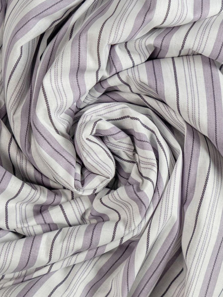 Kvalitex Pamučna plahta 90x200cm ljubičaste pruge Kvalitex