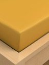 Kvalitex Rastezljivo pamučno plahto 90x200cm žuta Kvalitex