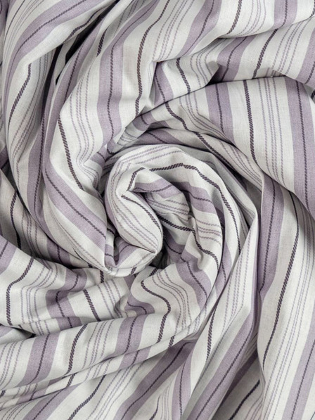 Kvalitex Pamučna plahta 120x200cm ljubičaste pruge Kvalitex