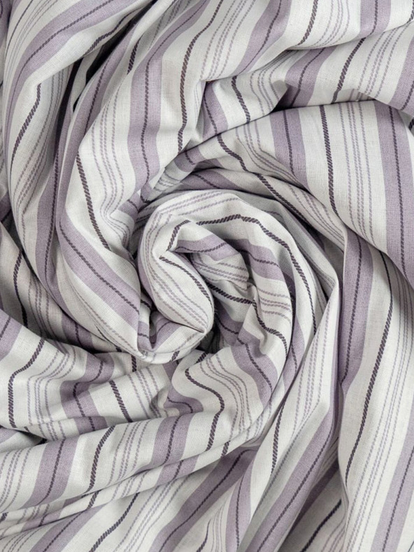 Kvalitex Pamučna plahta 120x200cm ljubičaste pruge Kvalitex