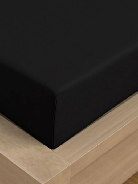 Kvalitex Satensko plahta Luxury Collection 220x200cm crna Kvalitex