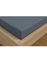 Kvalitex Satenska plahta Luxury Collection 200x200cm tamno siva Kvalitex