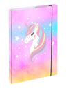 BAAGL  Pink Ploče za školske bilježnice A4 Rainbow Unicorn Baagl