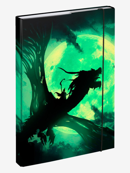 BAAGL  Zelene ploče za školske bilježnice A4 Drak Baagl