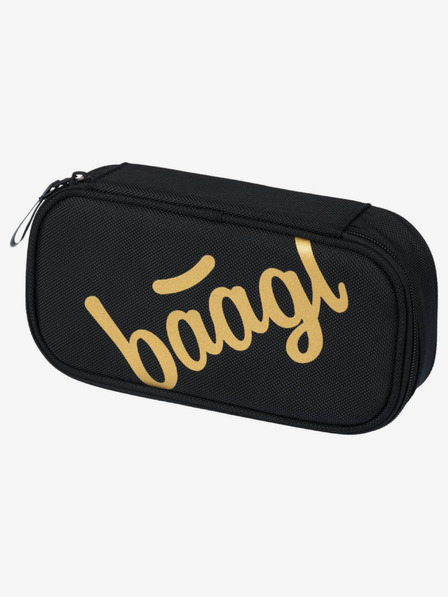 BAAGL  Crna školska pernica Baagl Skate Gold