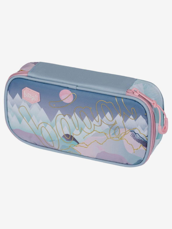 BAAGL  Siva školska pernica skate moon Baagl