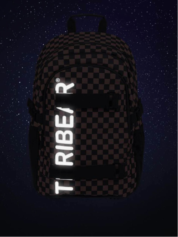 BAAGL  Crveni školski ruksak skate teribear Baagl