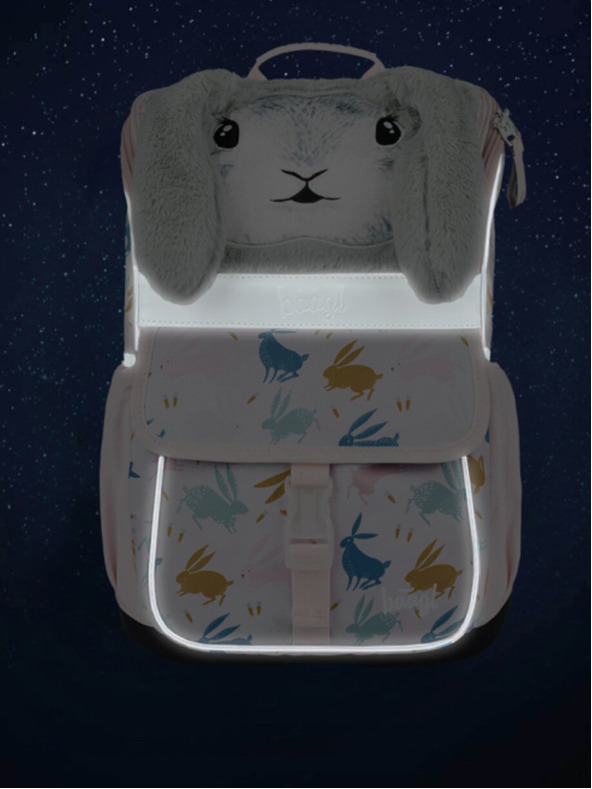 BAAGL  Bež školska torba Zippy Bunny Baagl