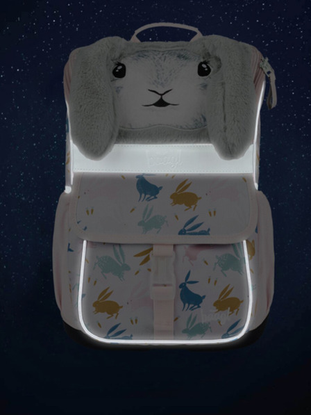 BAAGL  Bež školska torba Zippy Bunny Baagl