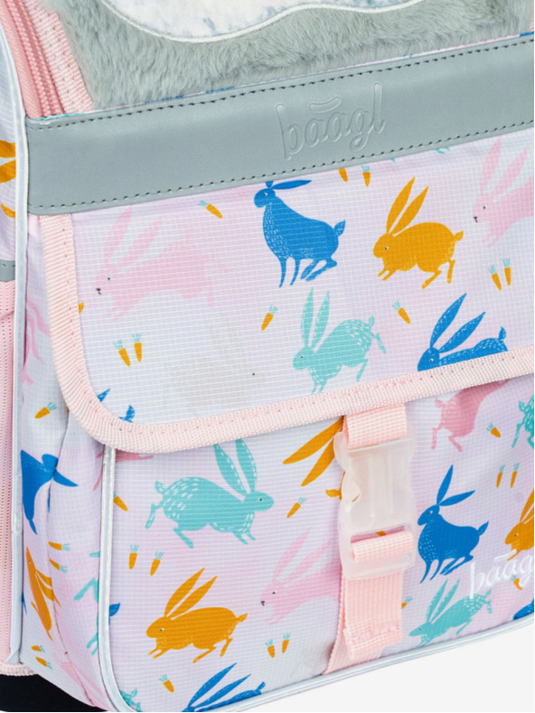 BAAGL  Bež školska torba Zippy Bunny Baagl