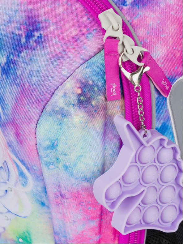 BAAGL  Ružičasta školska aktovka Baagl Shelly Unicorn