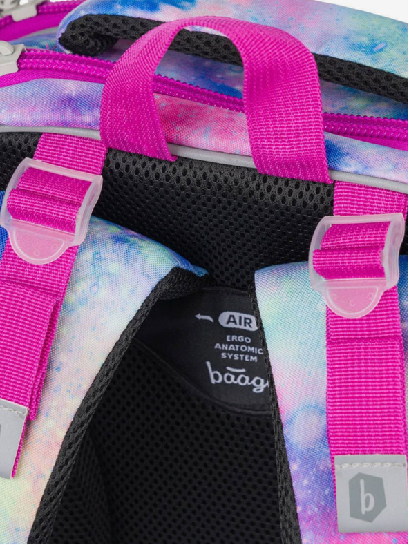 BAAGL  Ružičasta školska aktovka Baagl Shelly Unicorn